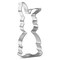Chocolate Easter Bunny Cookie Cutter 5 in, CookieCutter.com, Tin Plated Steel, Handmade in the USA